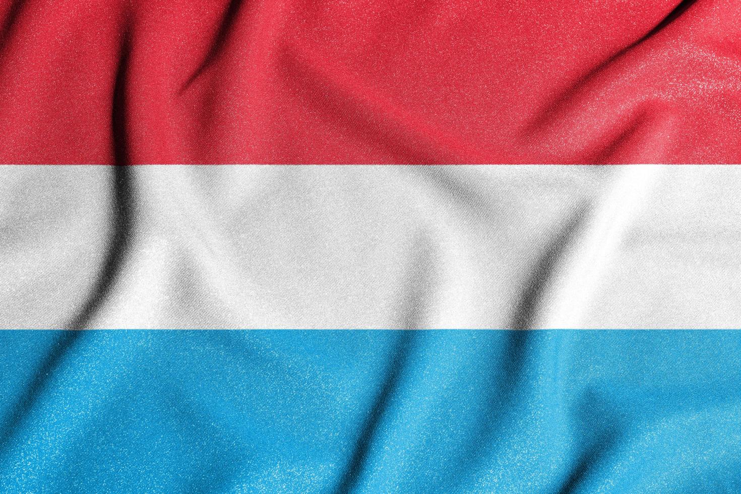 National flag of the Luxembourg. The main symbol of an independent country. Flag of Luxembourg. photo