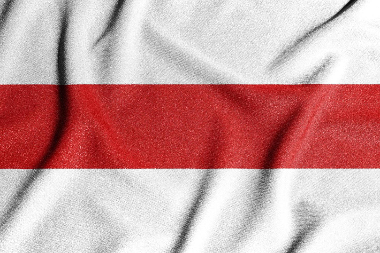 National flag of the Belarus. The main symbol of an independent country. Flag of Belarus. An attribute of the large size of a democratic state. photo