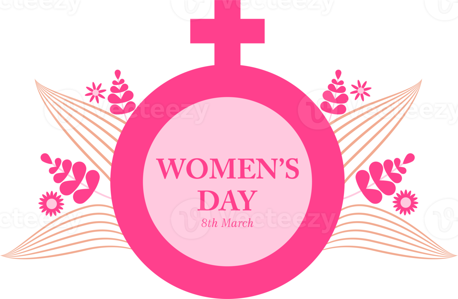 international womens day badge png