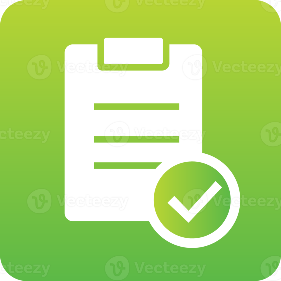 checkmark gradient task icon png