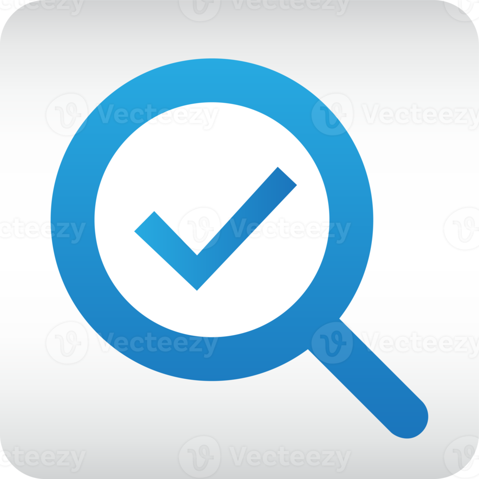 checkmark search gradient icon png