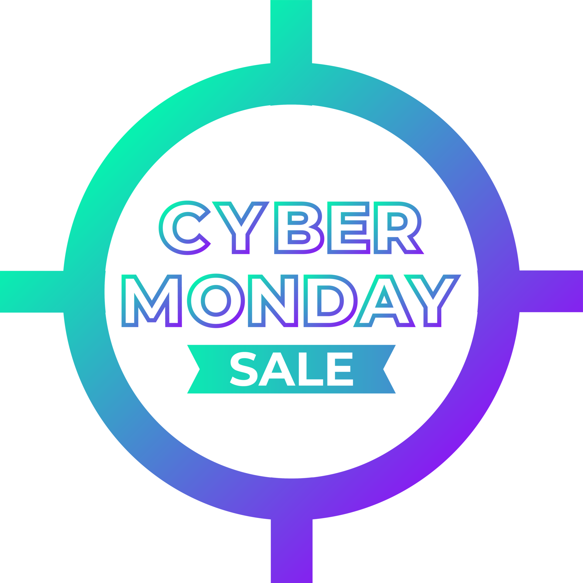 cyber monday sale design element 15130301 PNG