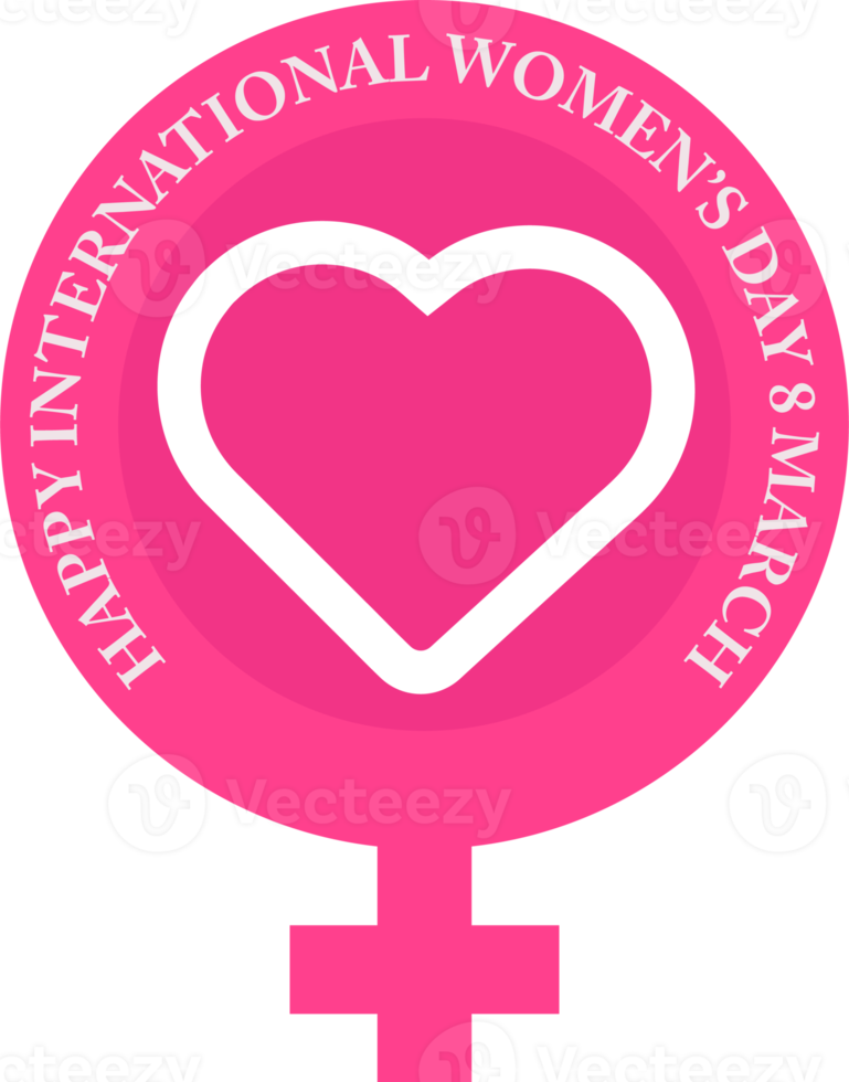 insignia del día internacional de la mujer png