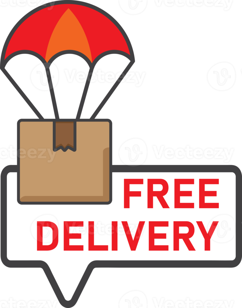 free delivery sign png