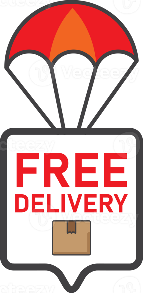free delivery sign png