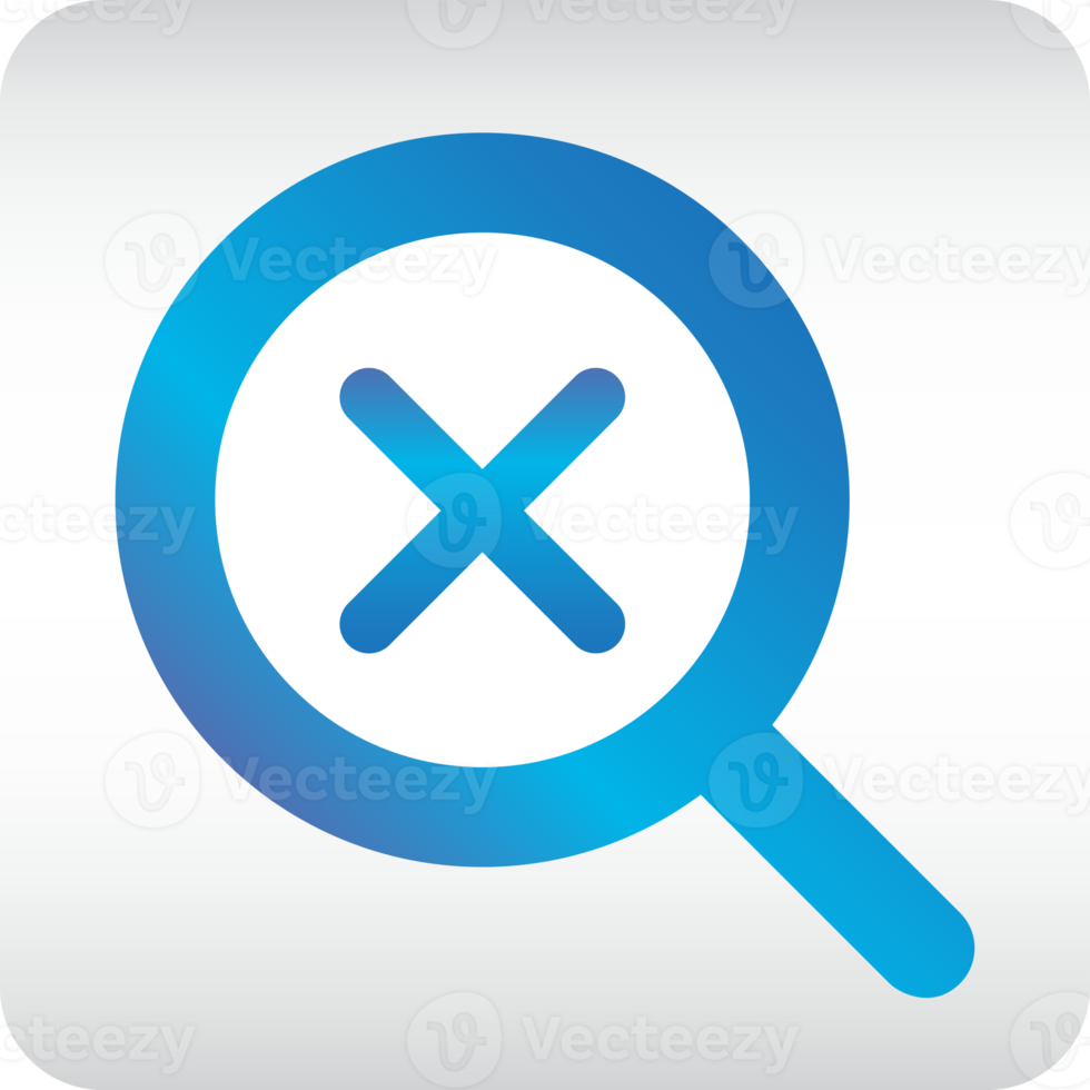 delete search gradient icon png