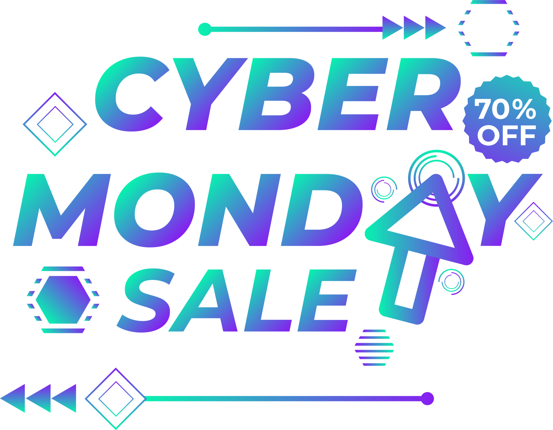 cyber monday sale design element 15130496 PNG