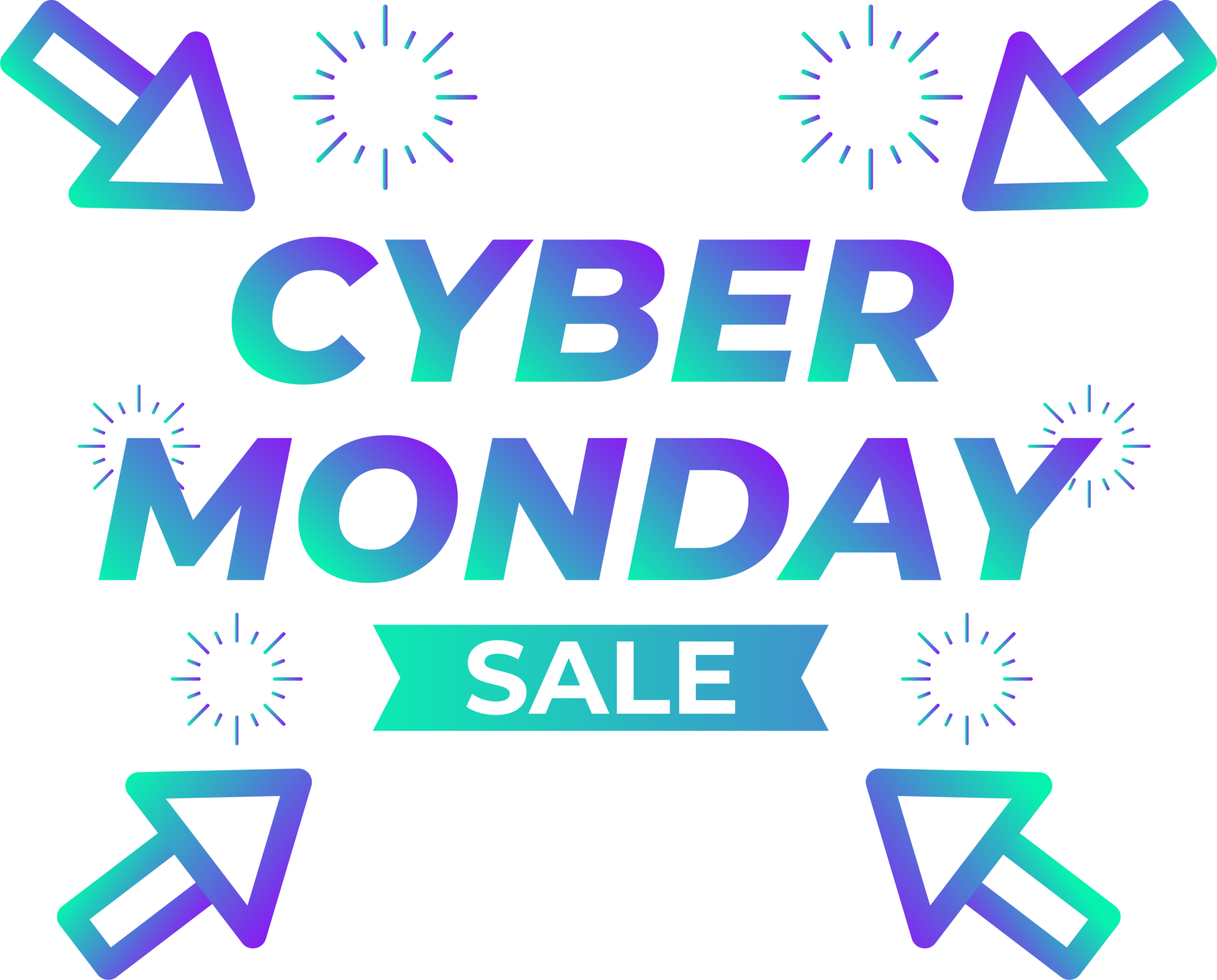 cyber monday sale design element 15130510 PNG