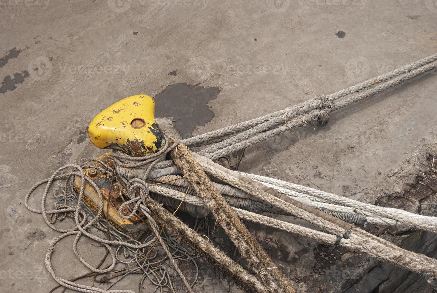 Old brown and gray frayed ship rope closeup. Classic texture. 15130550  Stock Photo at Vecteezy