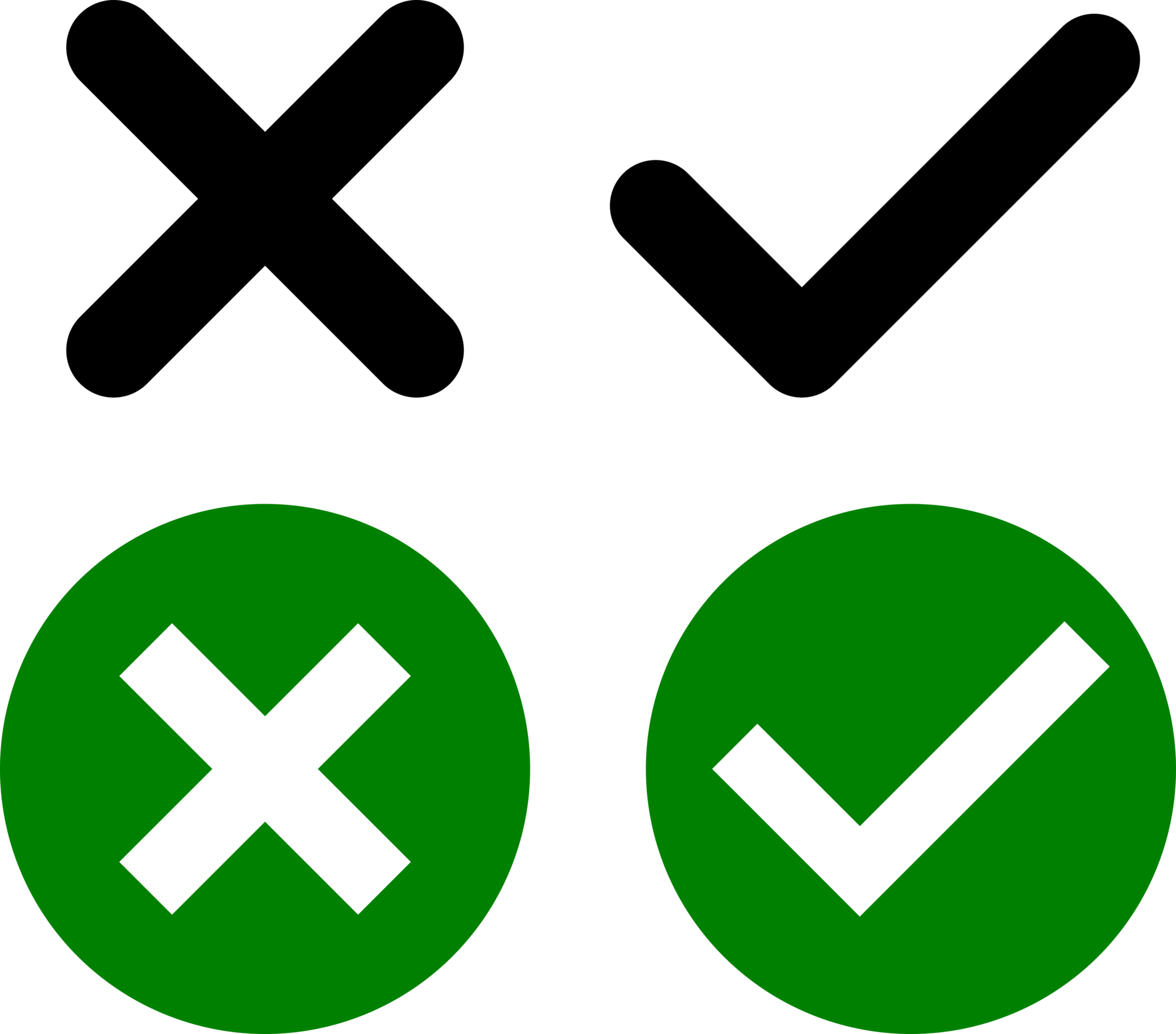 Wrong Symbol Png Transparent Check Mark X Mark Cross