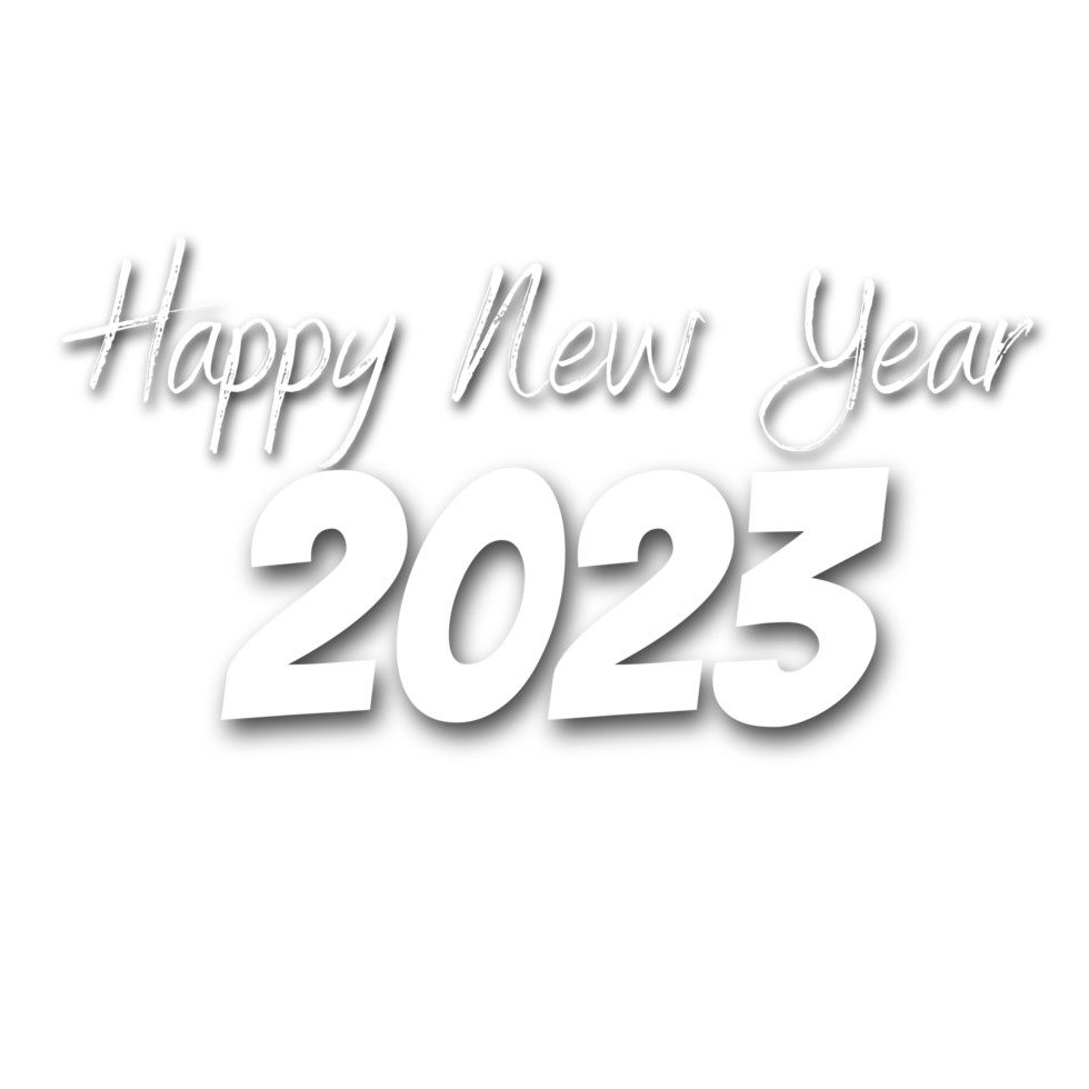 Happy new year png transparent background file.