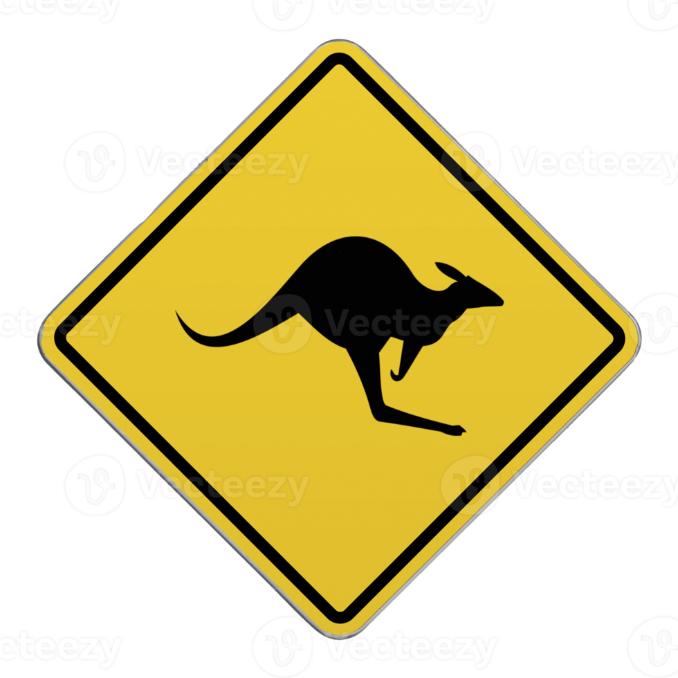 Crossing sign - Kangaroo png