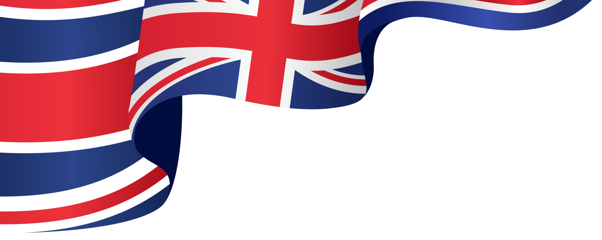 Waving Flag Of Uk Isolated On Png Or Transparent Backgroundsymbols Of