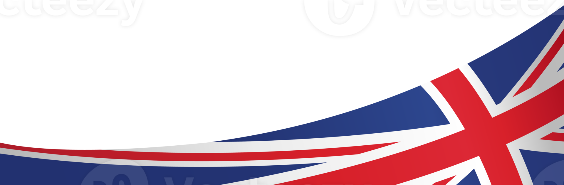 Waving flag of  UK isolated  on png or transparent  background,Symbols of  United Kingdom,Great Britain,template for banner,card,advertising ,promote, TV commercial, ads, web