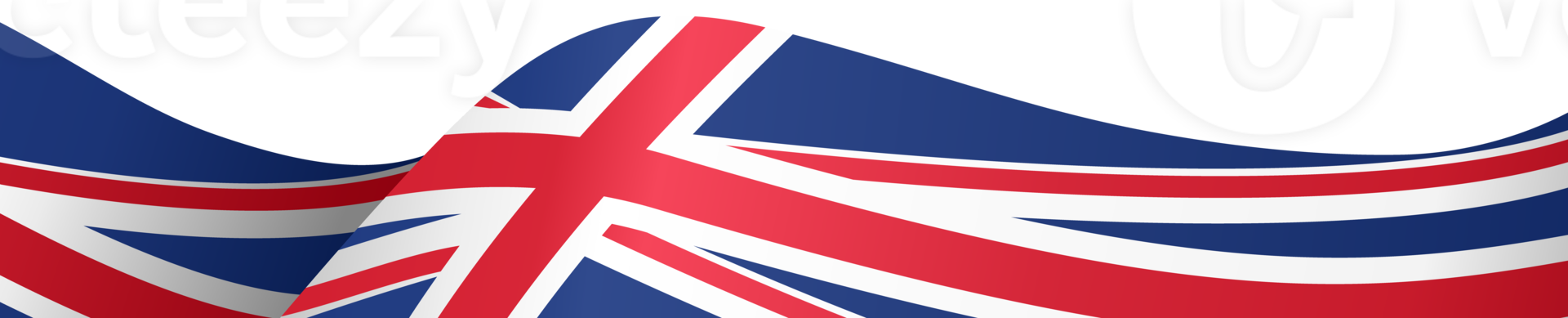 Waving flag of  UK isolated  on png or transparent  background,Symbols of  United Kingdom,Great Britain,template for banner,card,advertising ,promote, TV commercial, ads, web