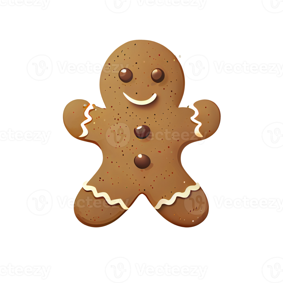 Free Flat Christmas Gingerbread Man cartoon wallpaper. Modern flat design  in winter. Minimalist winter wallpapers 15131785 PNG with Transparent  Background