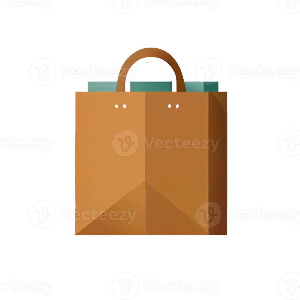 Flat shopping bag cartoon wallpaper. Modern flat design for shopping online Website layout design. png