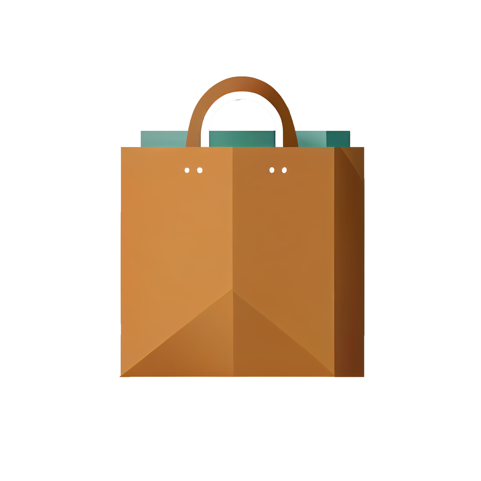 Flat shopping bag cartoon wallpaper. Modern flat design for shopping