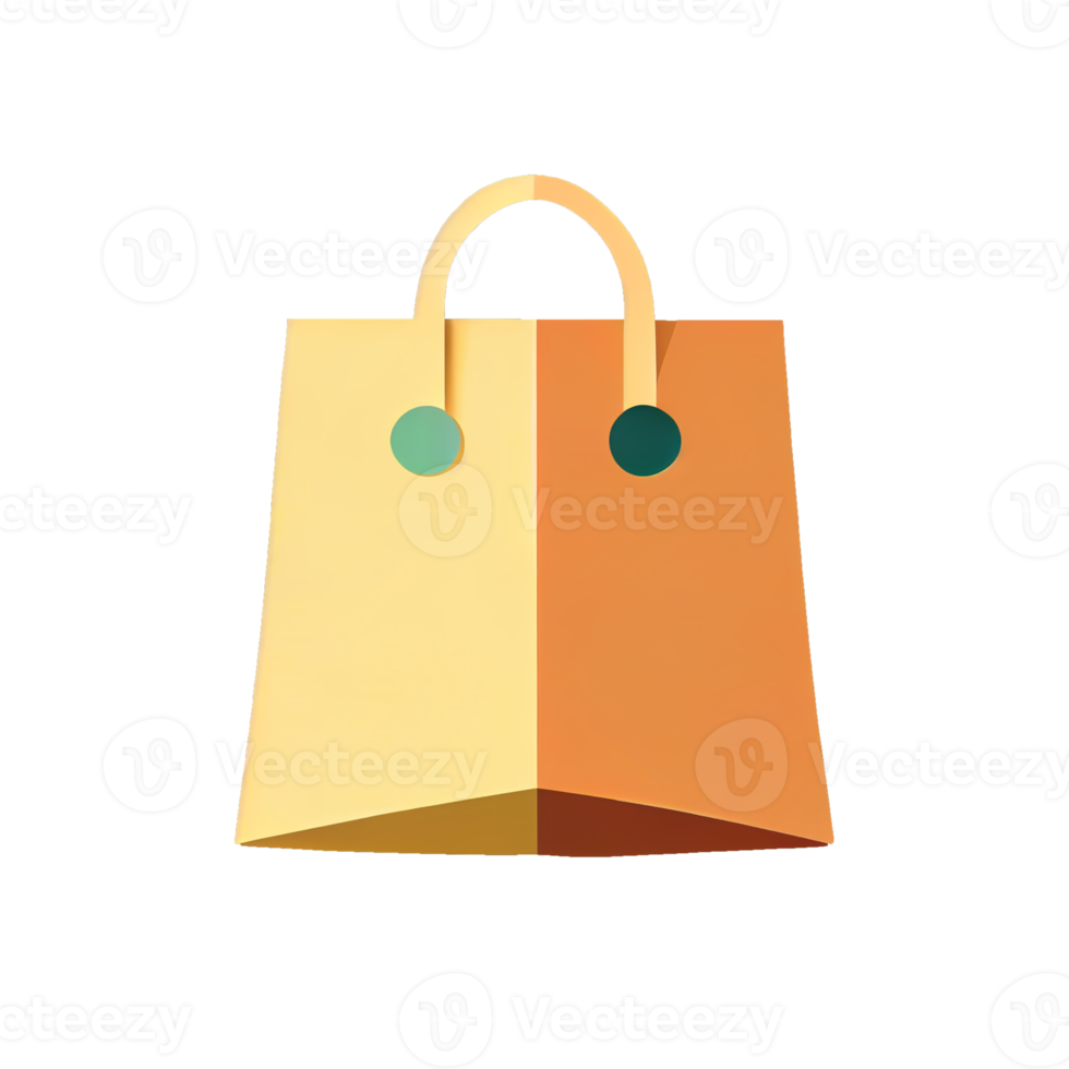 Flat shopping bag cartoon wallpaper. Modern flat design for shopping online Website layout design. png