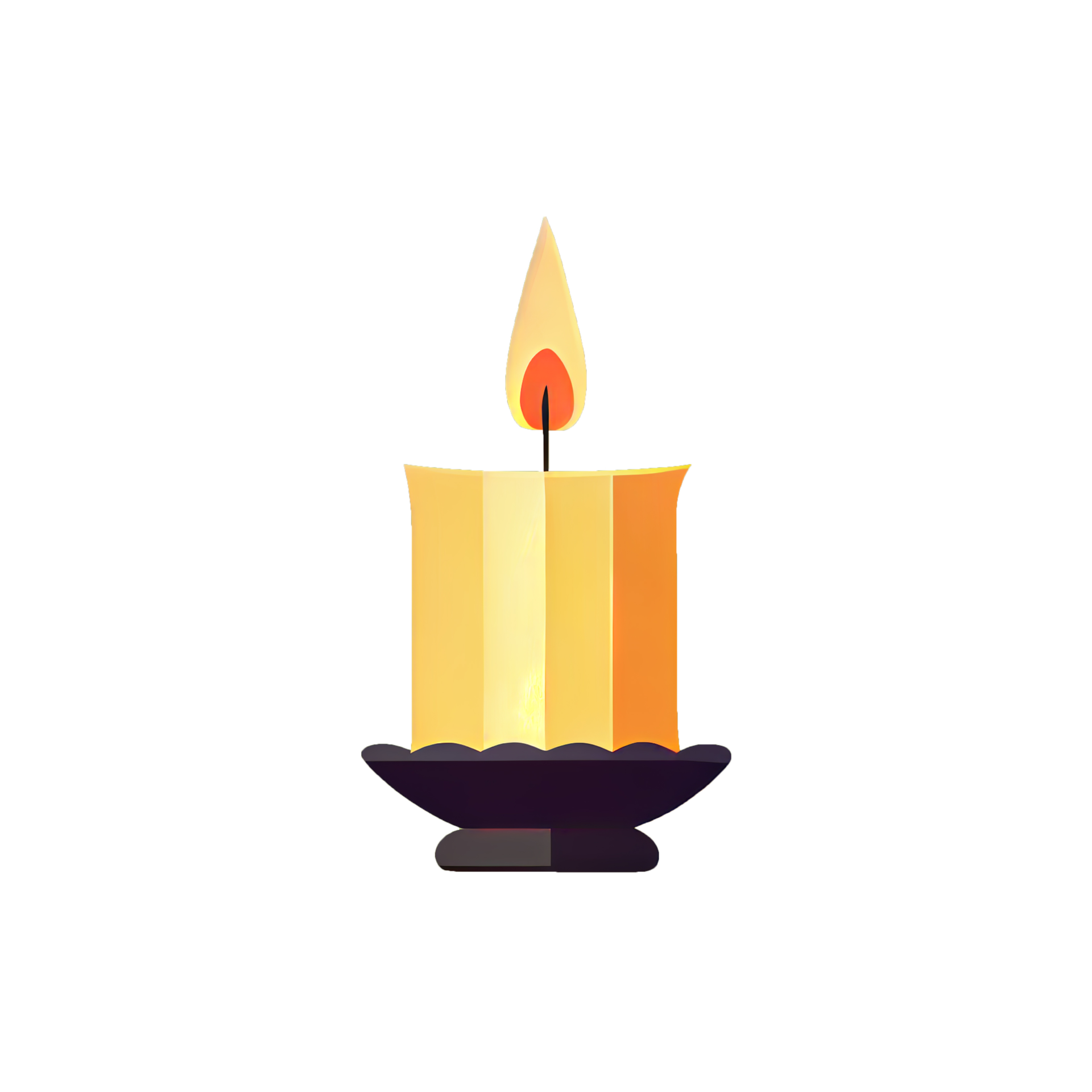 Free Flat Christmas Candle cartoon wallpaper. Modern flat design in winter.  Minimalist winter wallpapers 15131816 PNG with Transparent Background