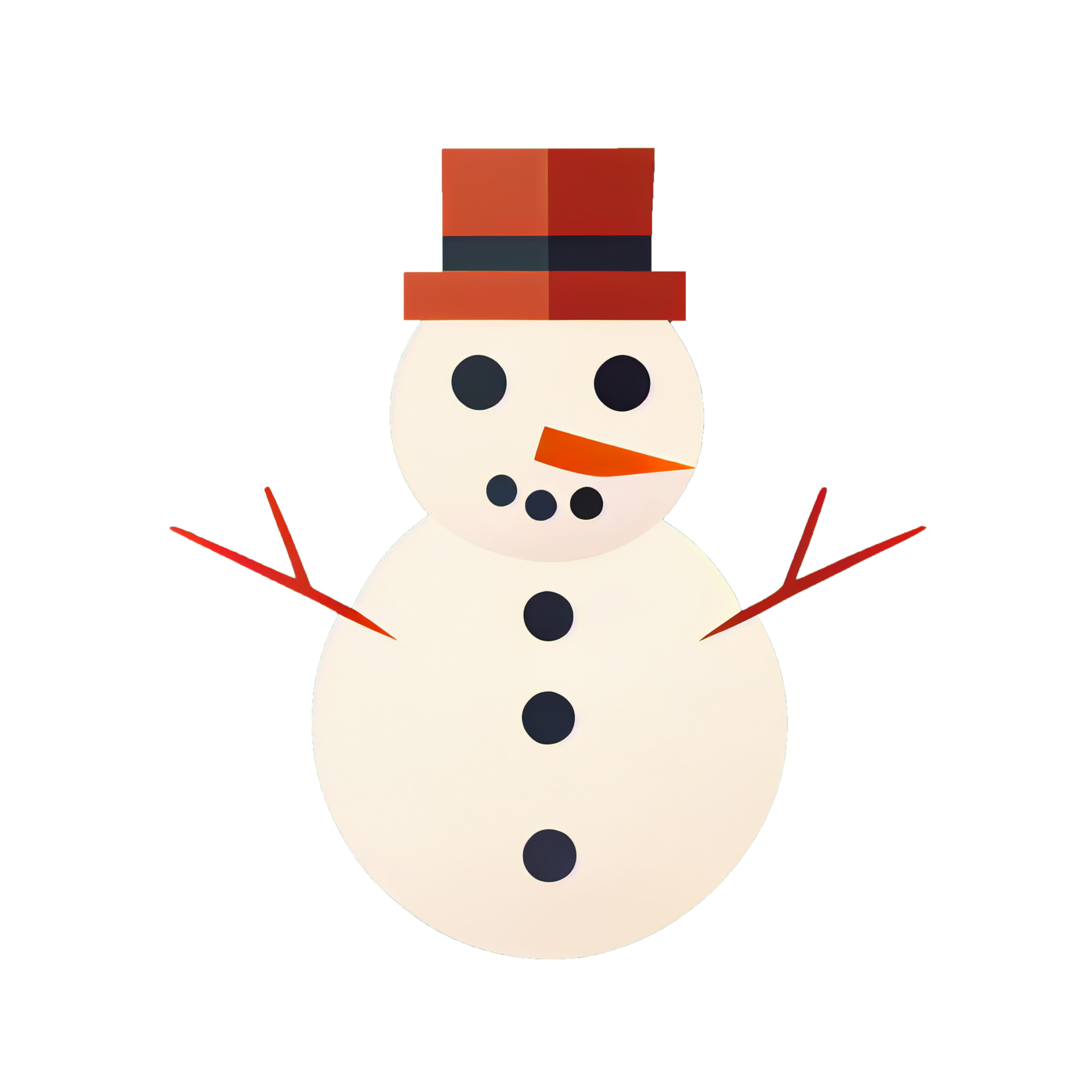Free Flat Christmas Snowman cartoon wallpaper. Modern flat design in