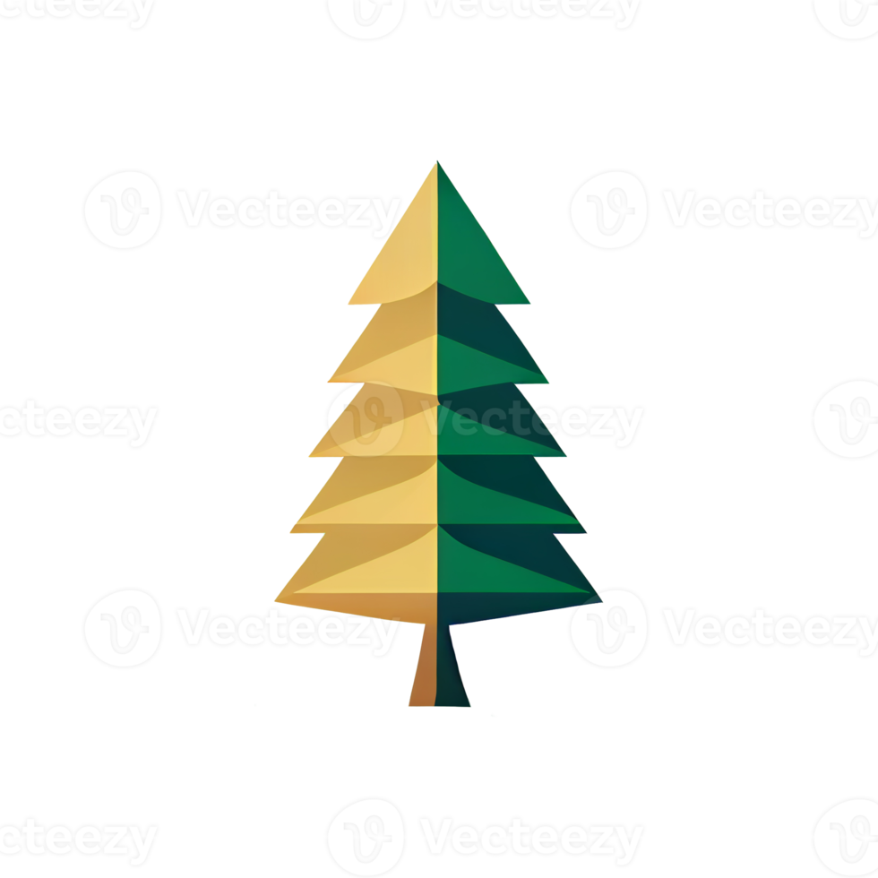 vlak Kerstmis boom tekenfilm behang. modern vlak ontwerp in winter. minimalistische winter achtergronden png