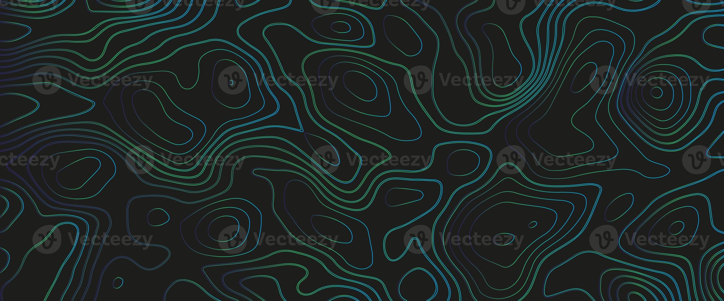 Abstract topographic background. Topographic map and place for texture. Landscape geodesy topography map background. Line texture pattern. Wavy banner and color geometric form. photo
