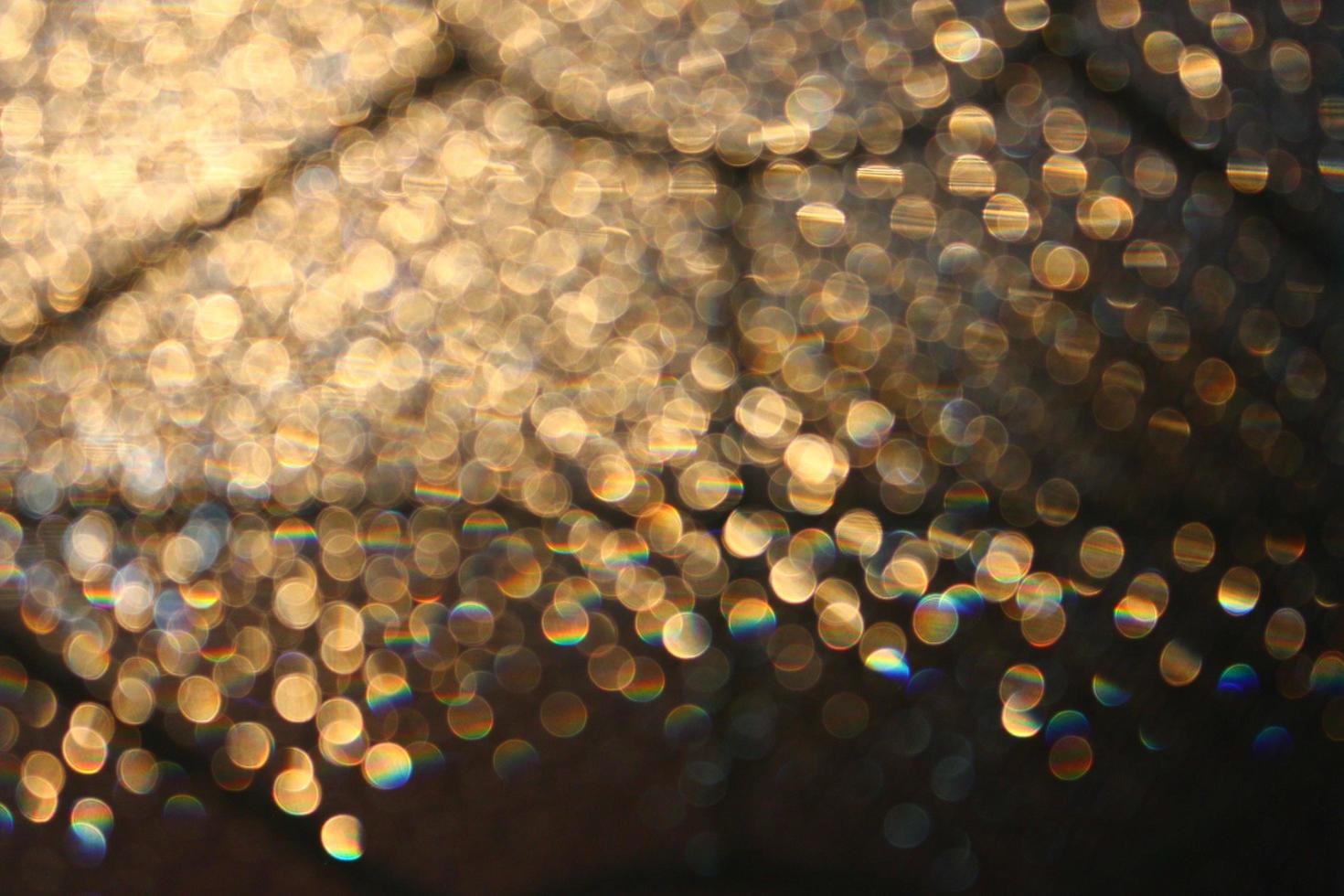 Light Bokeh Through A Glass Window photo