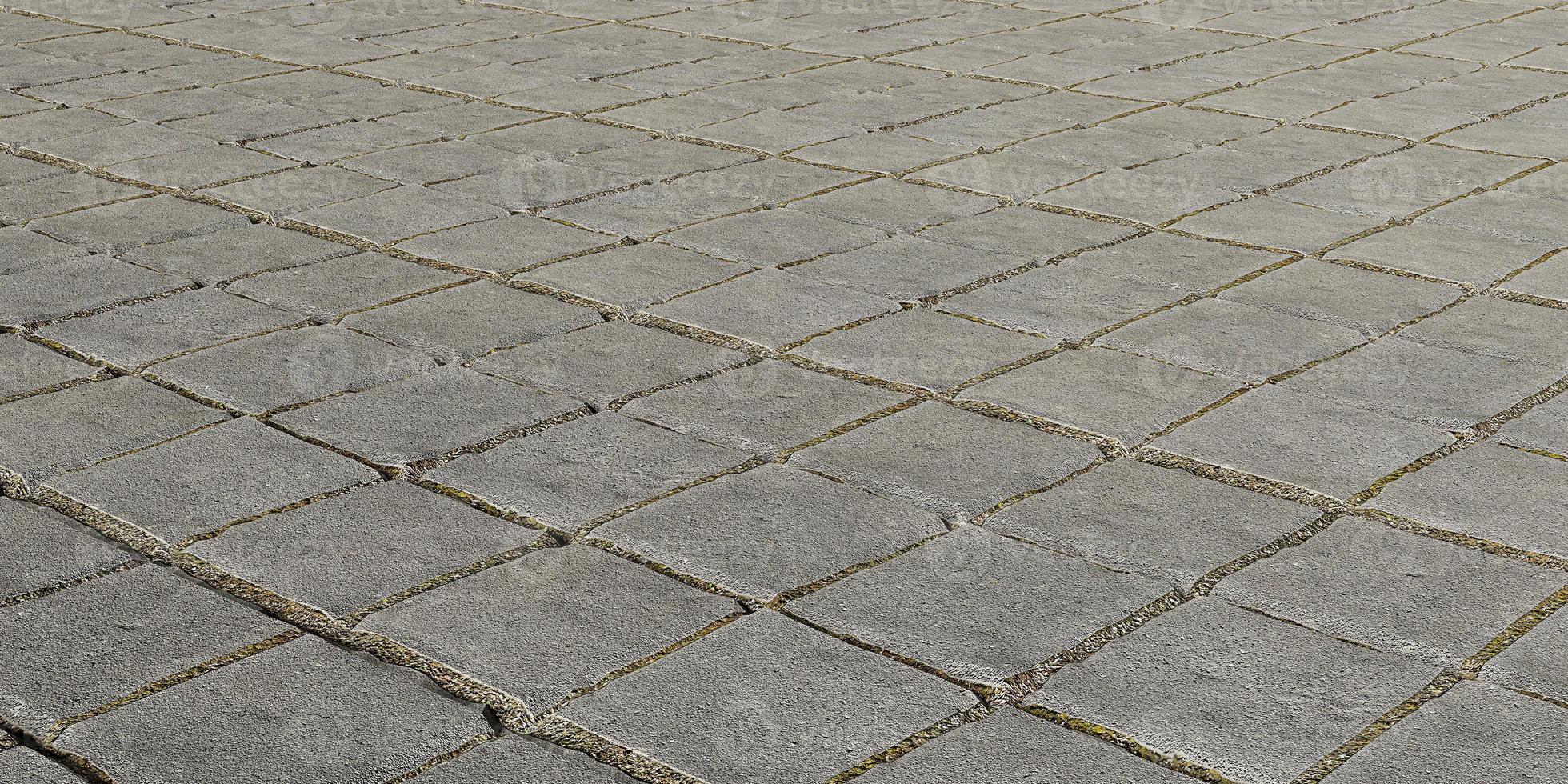 walkway brick mortar pattern stone walkway surface brick pavement background 3D illustration photo