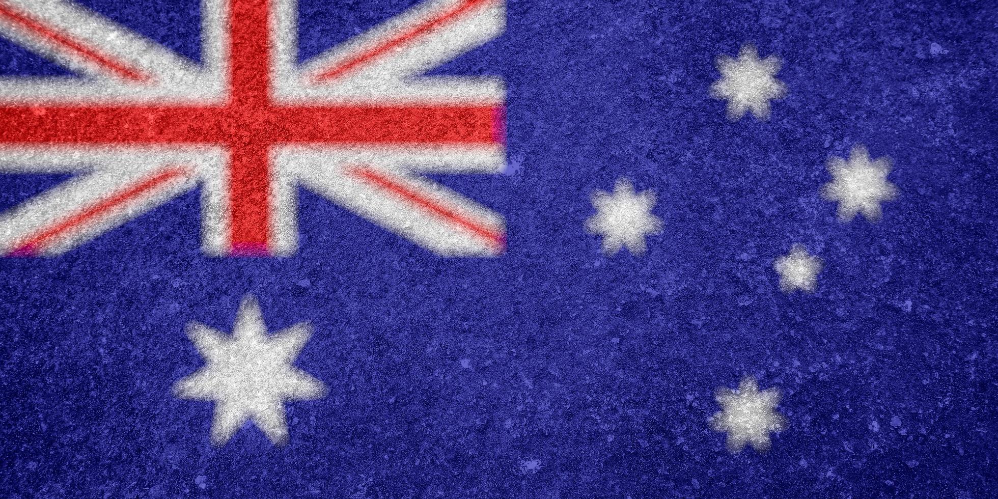 texture of australian flag as background photo