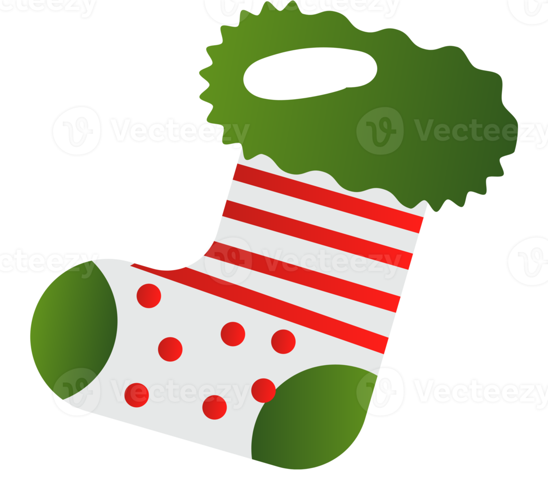 Christmas sock cartoon illustration png