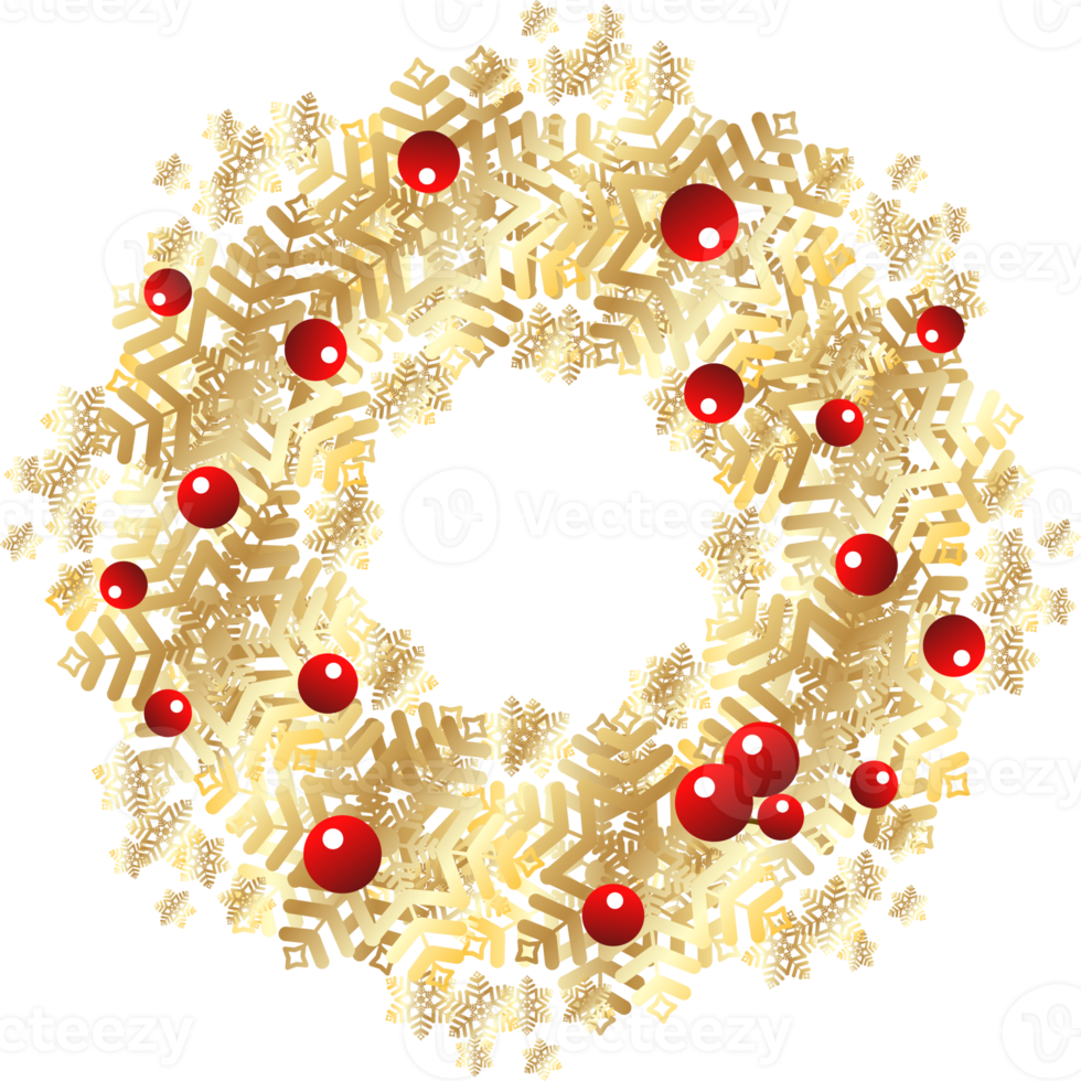 inverno Natale ghirlanda. circolare telaio con Natale albero png