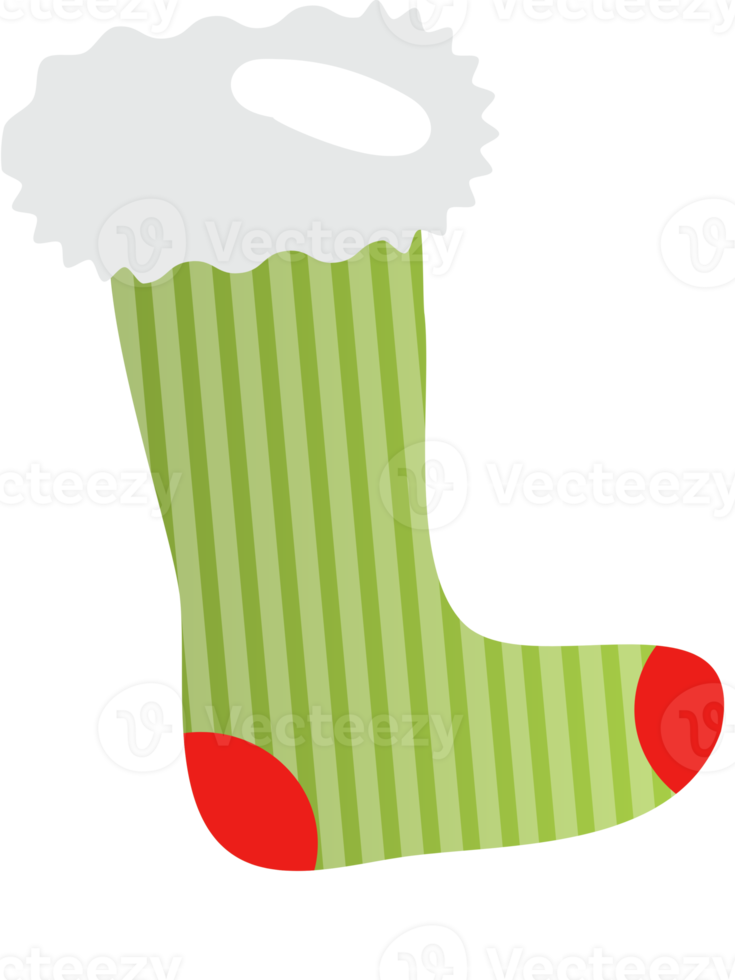 Christmas sock cartoon illustration png