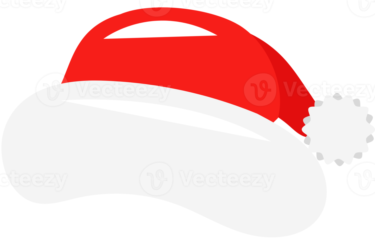 Santa clausole cappello, cartone animato illustrazione png