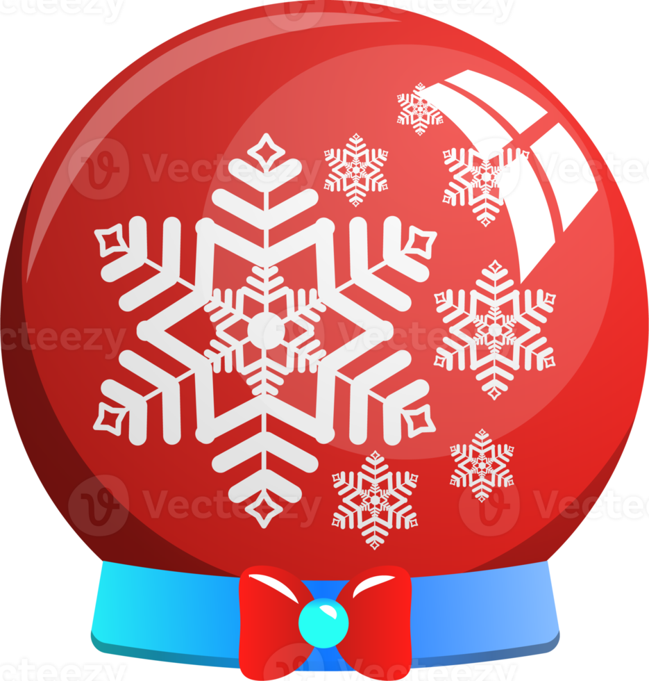 Glass ball cartoon illustration. Winter christmas gift, toy for kids png