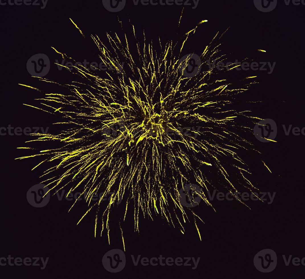 Colorful firework in sky photo