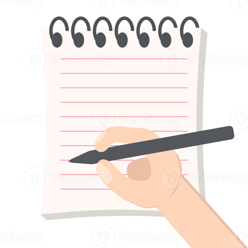 Hand Write In Blank Notebook Plain Paper Texture Variation Collection Set png