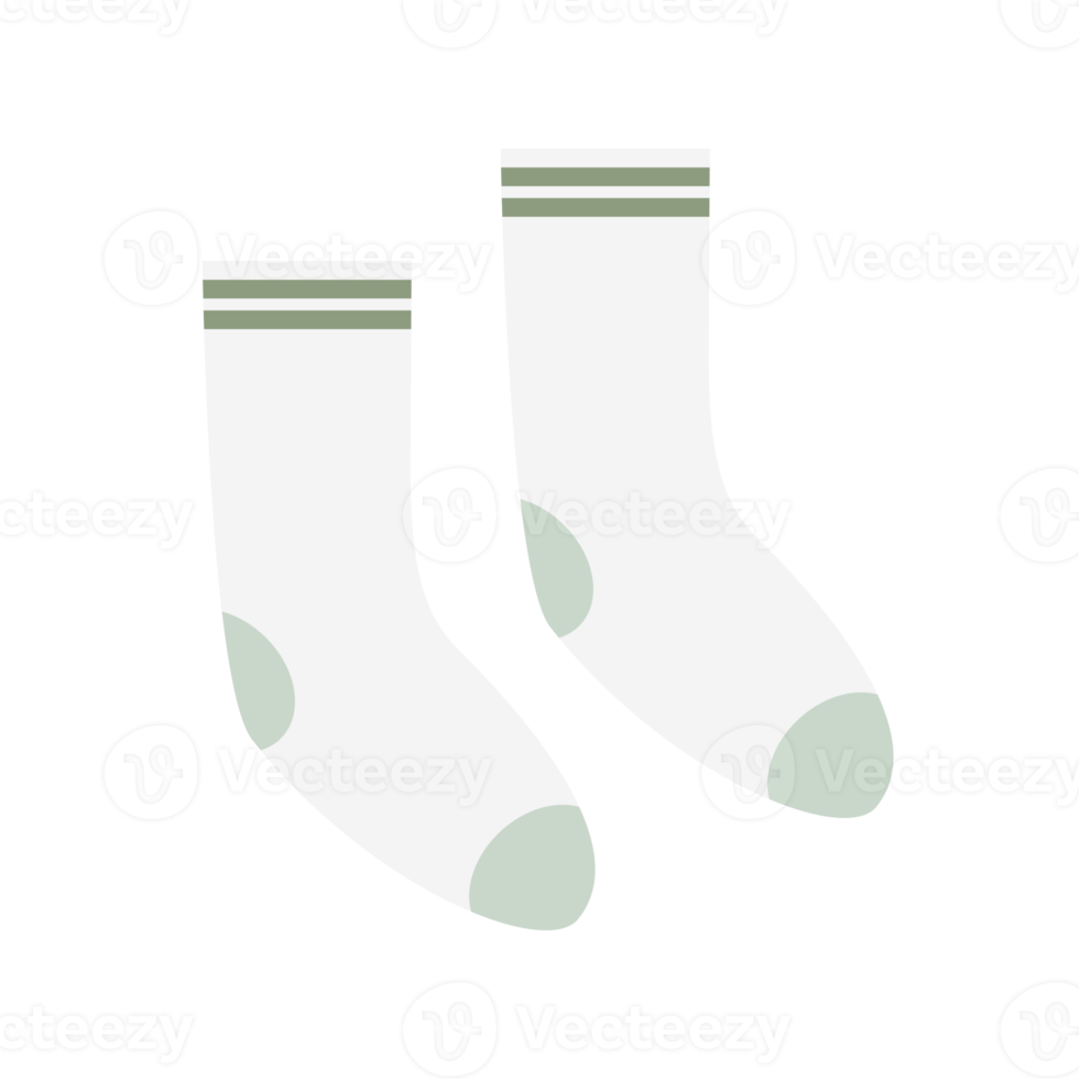 a pair of Hygge themed socks element collection set png