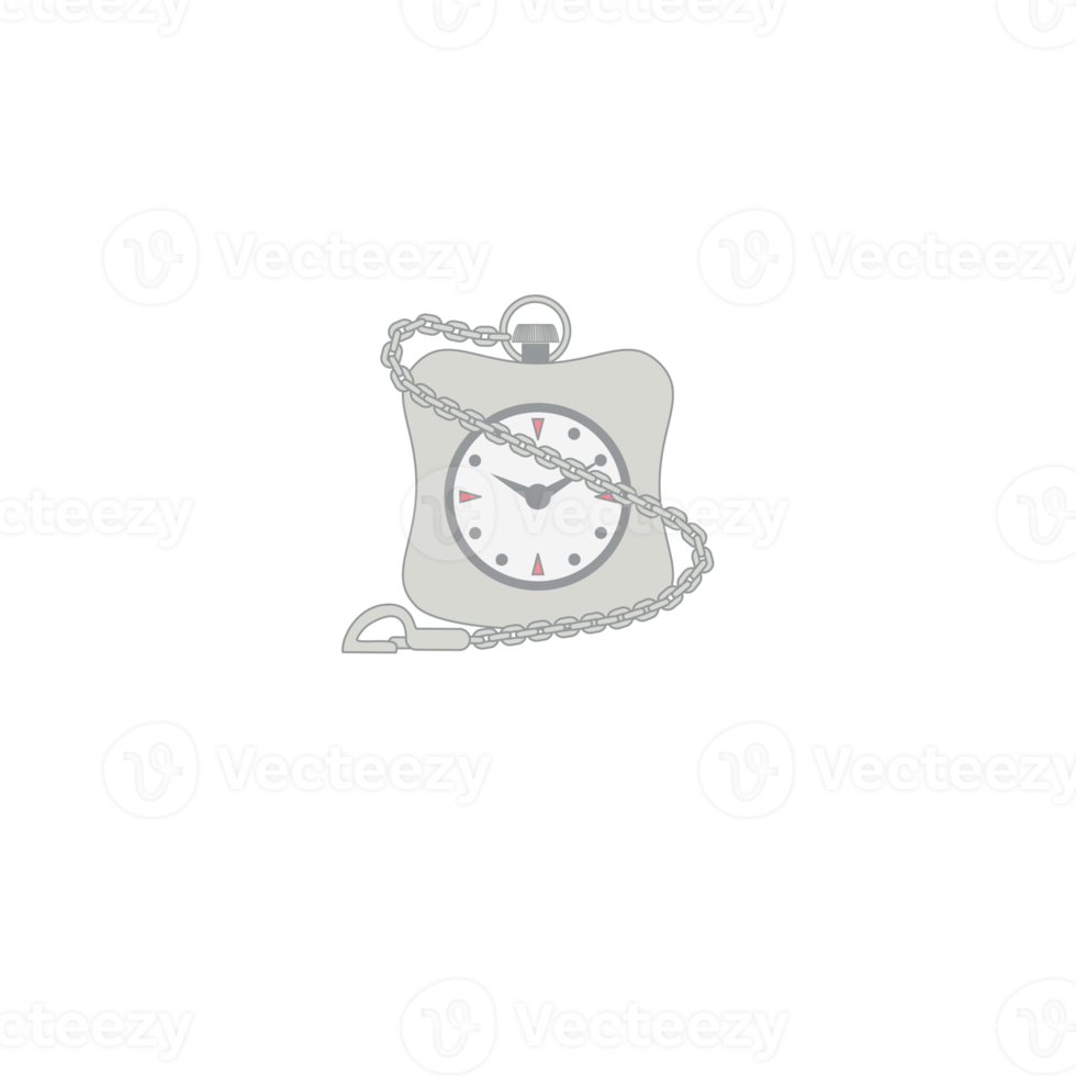 Pocket Watch Chain Classic Aesthetic Necklace Collection Set png