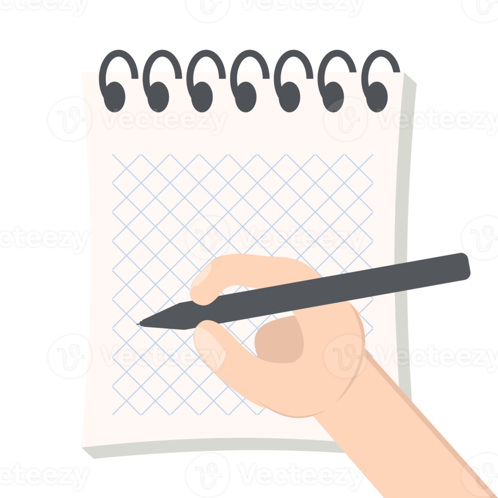 hand schreiben in leeres notizbuch isometrische linie papierbeschaffenheitsvariationssammlungssatz png