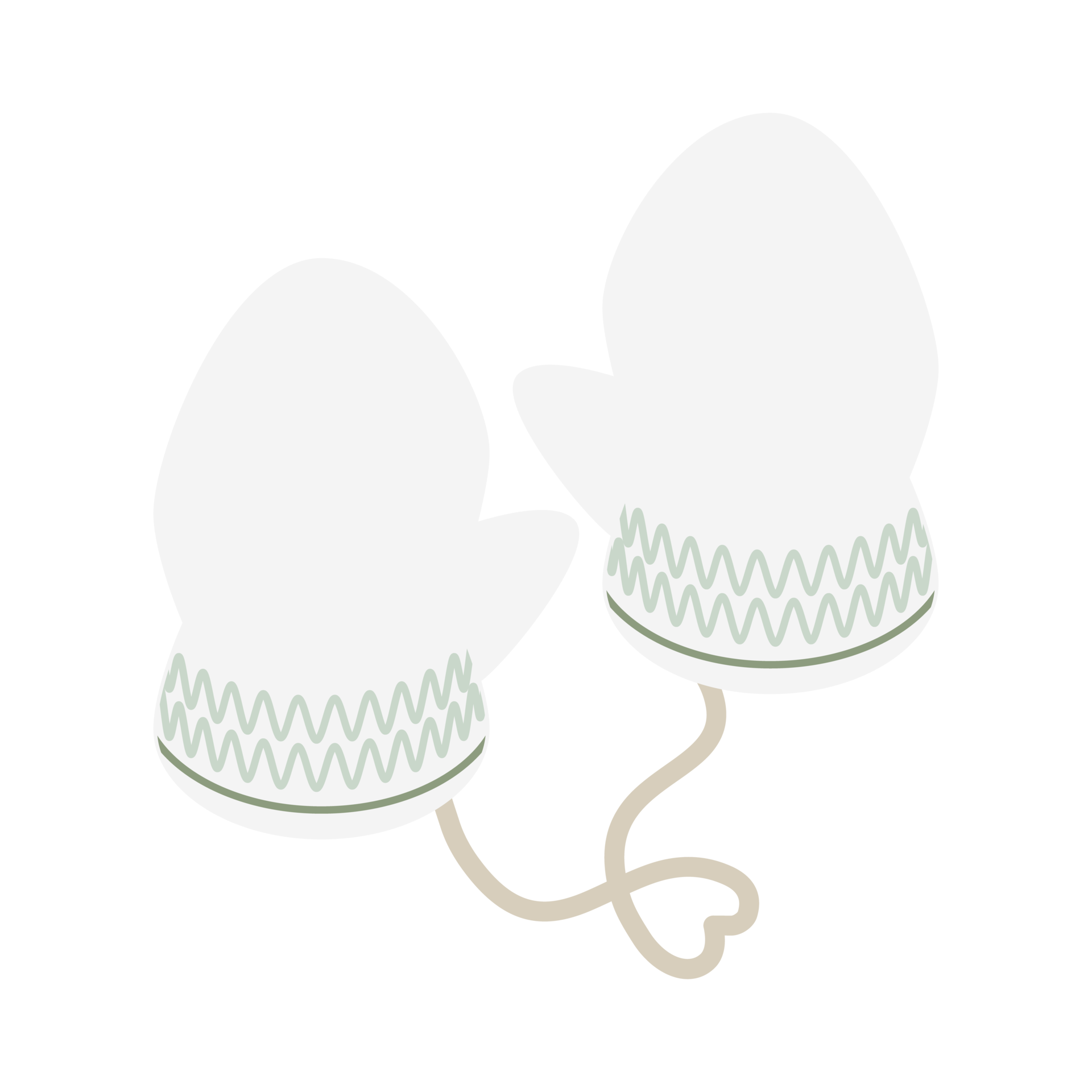 Free Hygge themed winter gloves element collection set 15133147 PNG