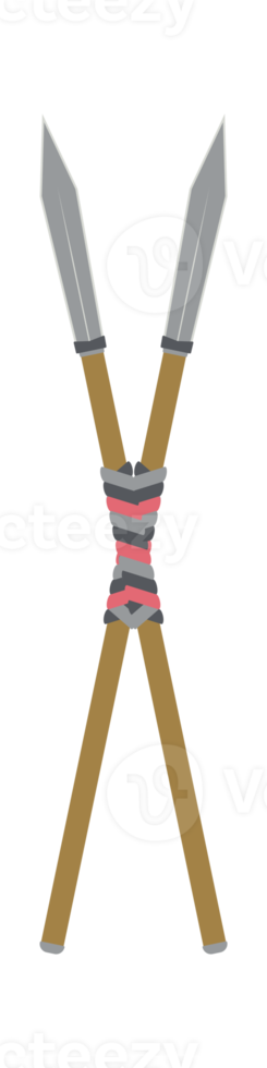 korsa pinne spjut krig lans vapen två sida skarp riddare png