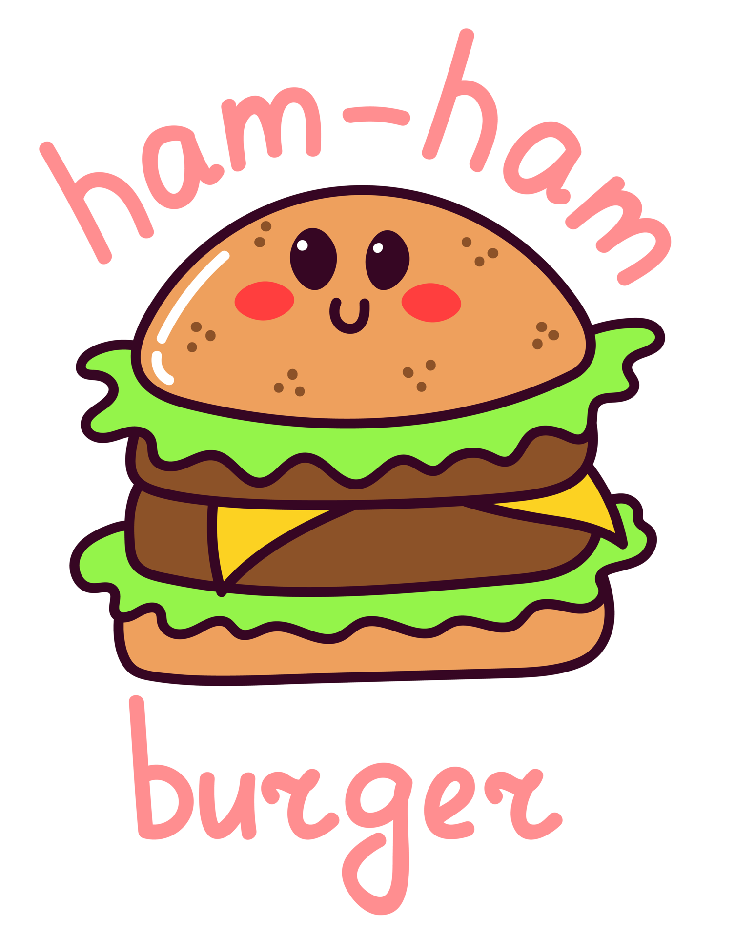  Hamburger Stickers 1in for Scrapbooking, Arts, Craft