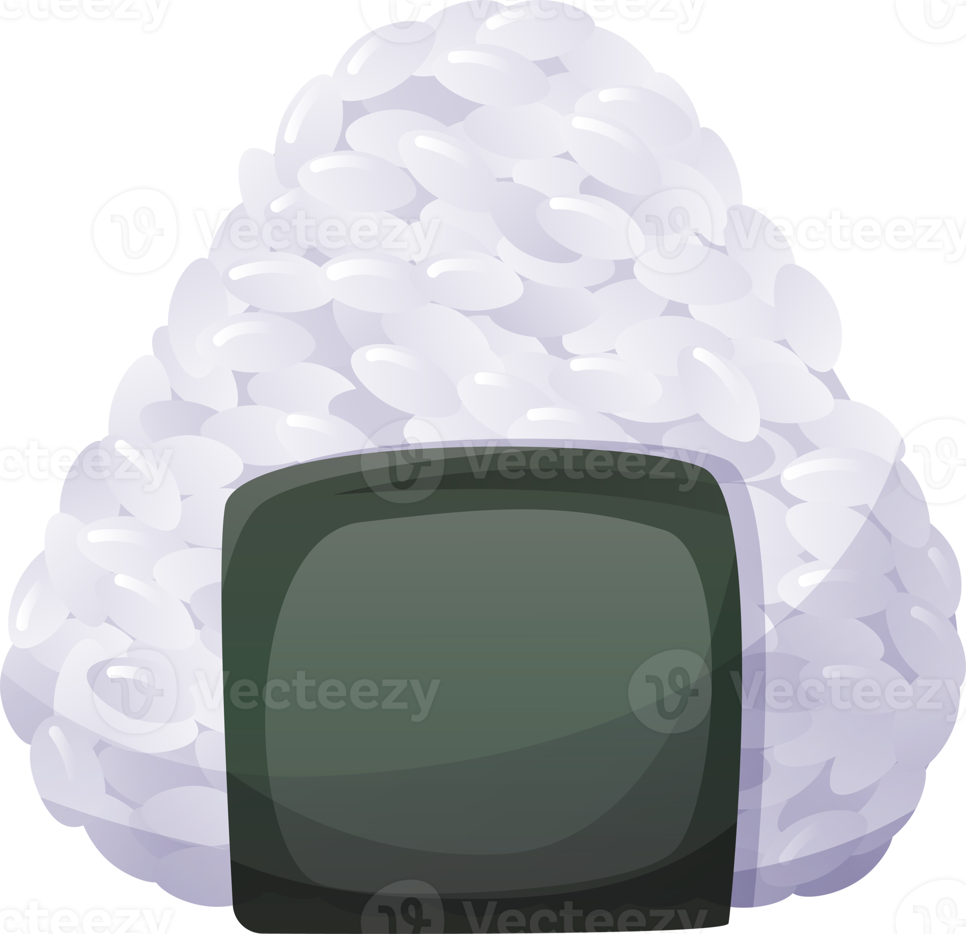 Onigiri Japanese Food. Rice triangle with seaweed. Onigiri Rice Balls