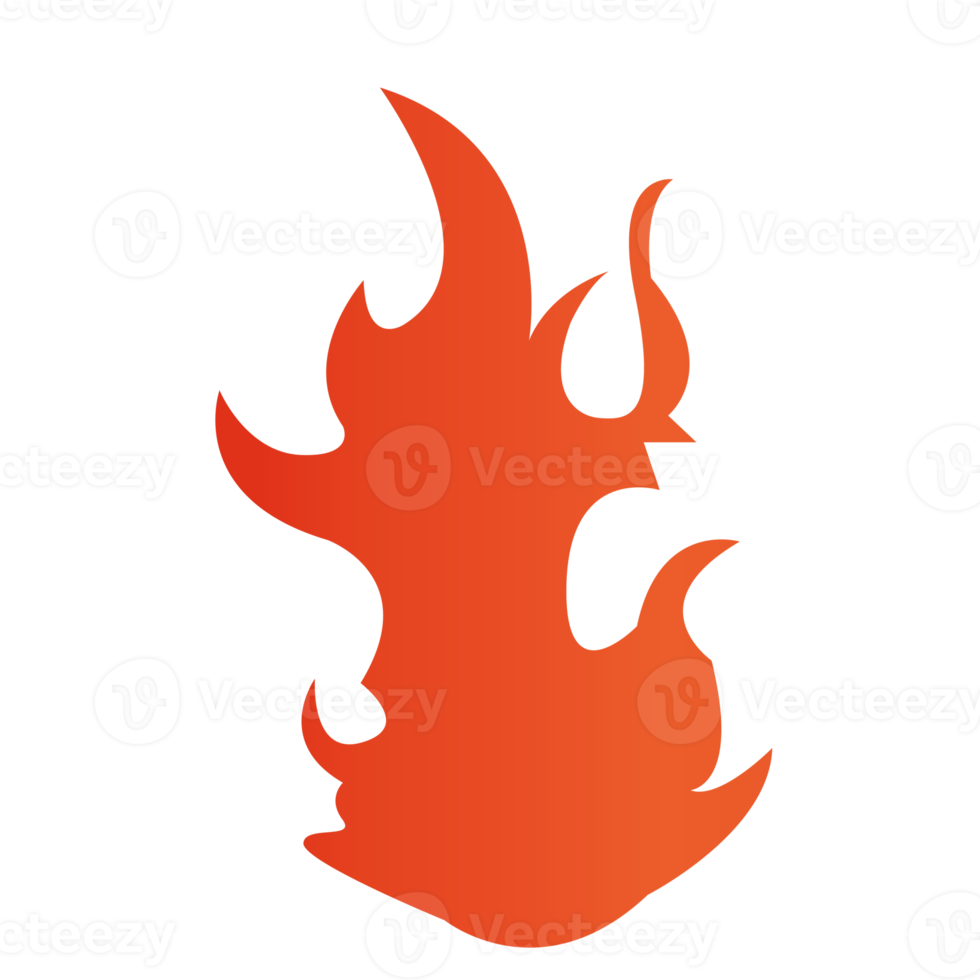 ilustración de llama de fuego png