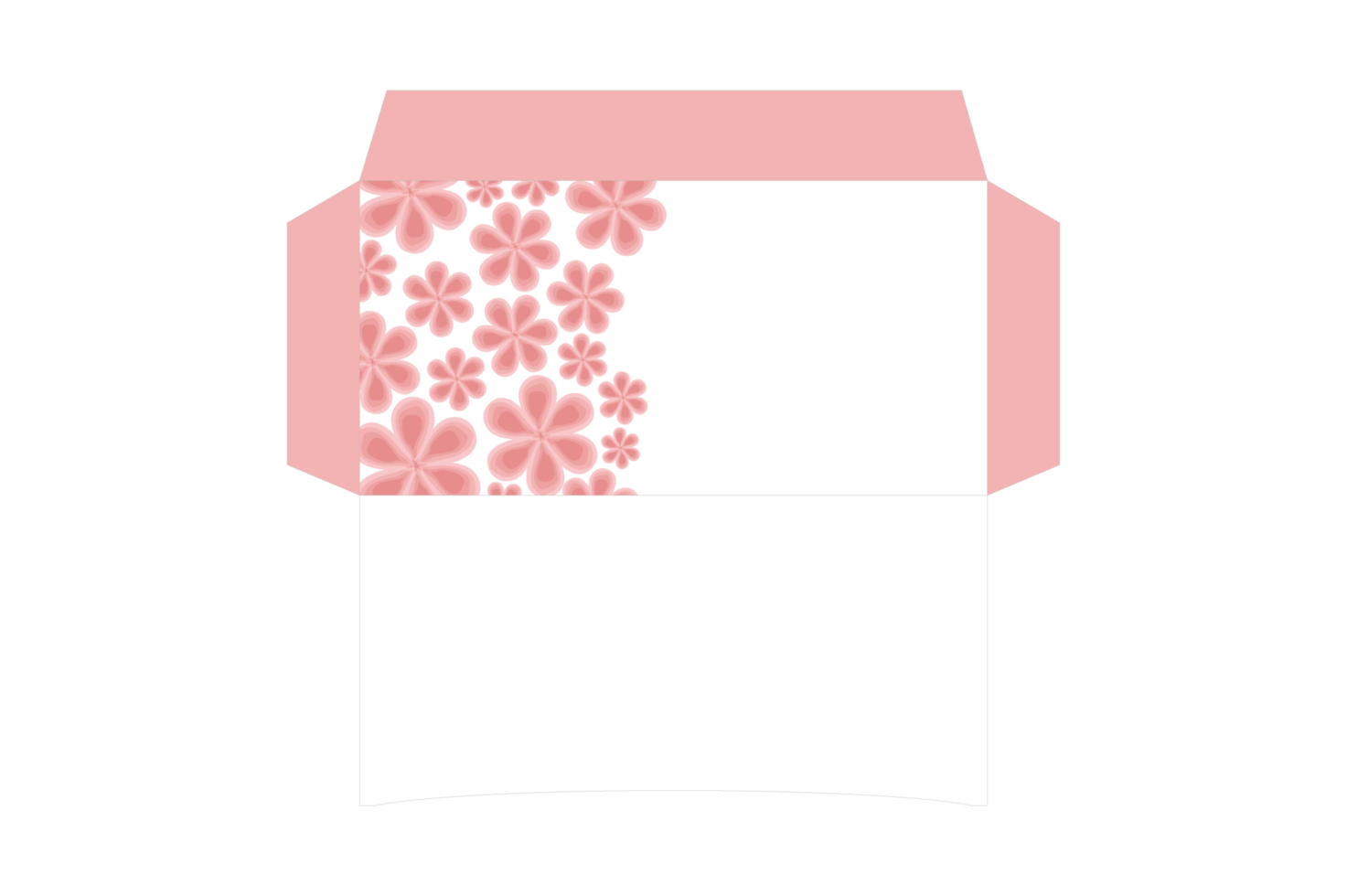 conception d'enveloppes sur le thème des fleurs png