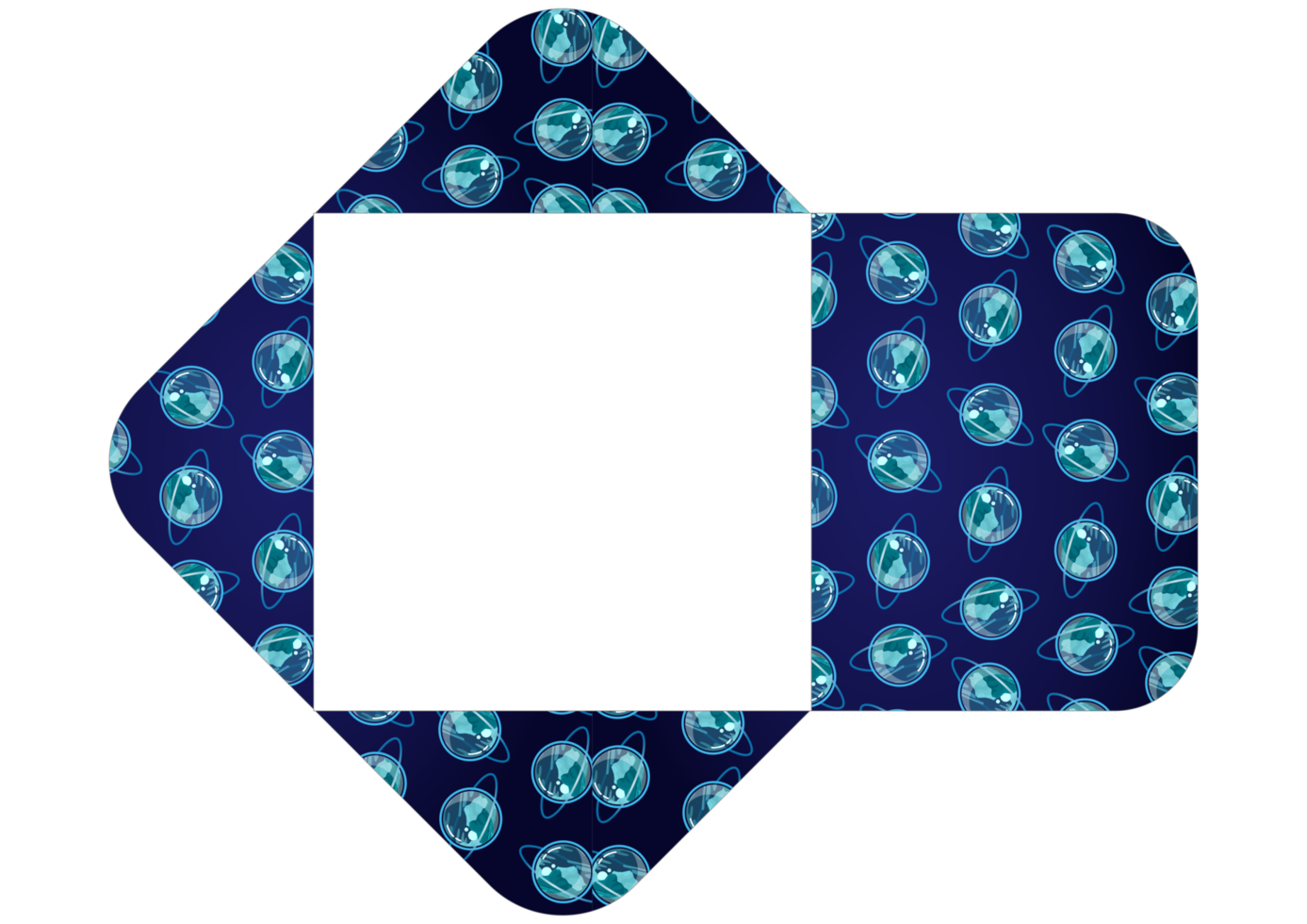 Envelope Design with Space Theme png