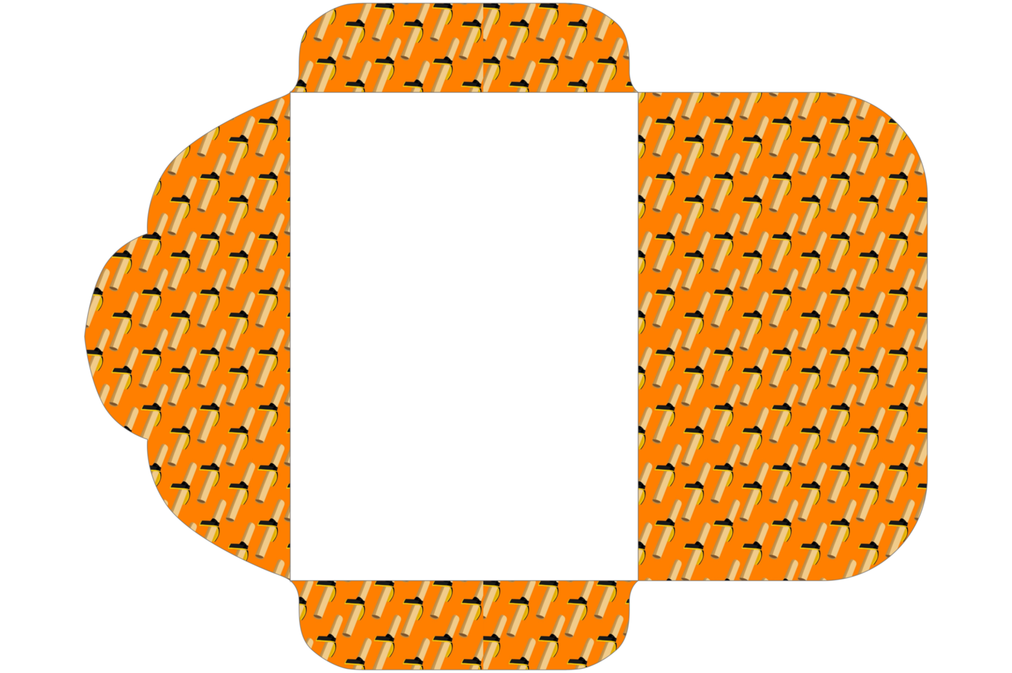 Envelope Design with Certificate Roll Theme png