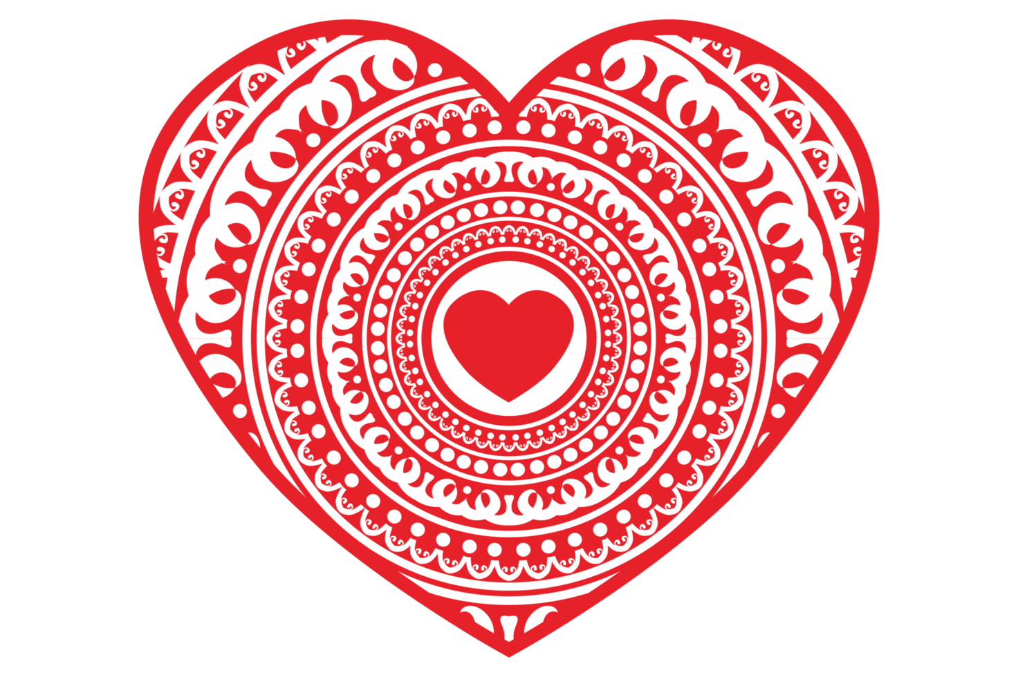 ilustración de amor en rojo png