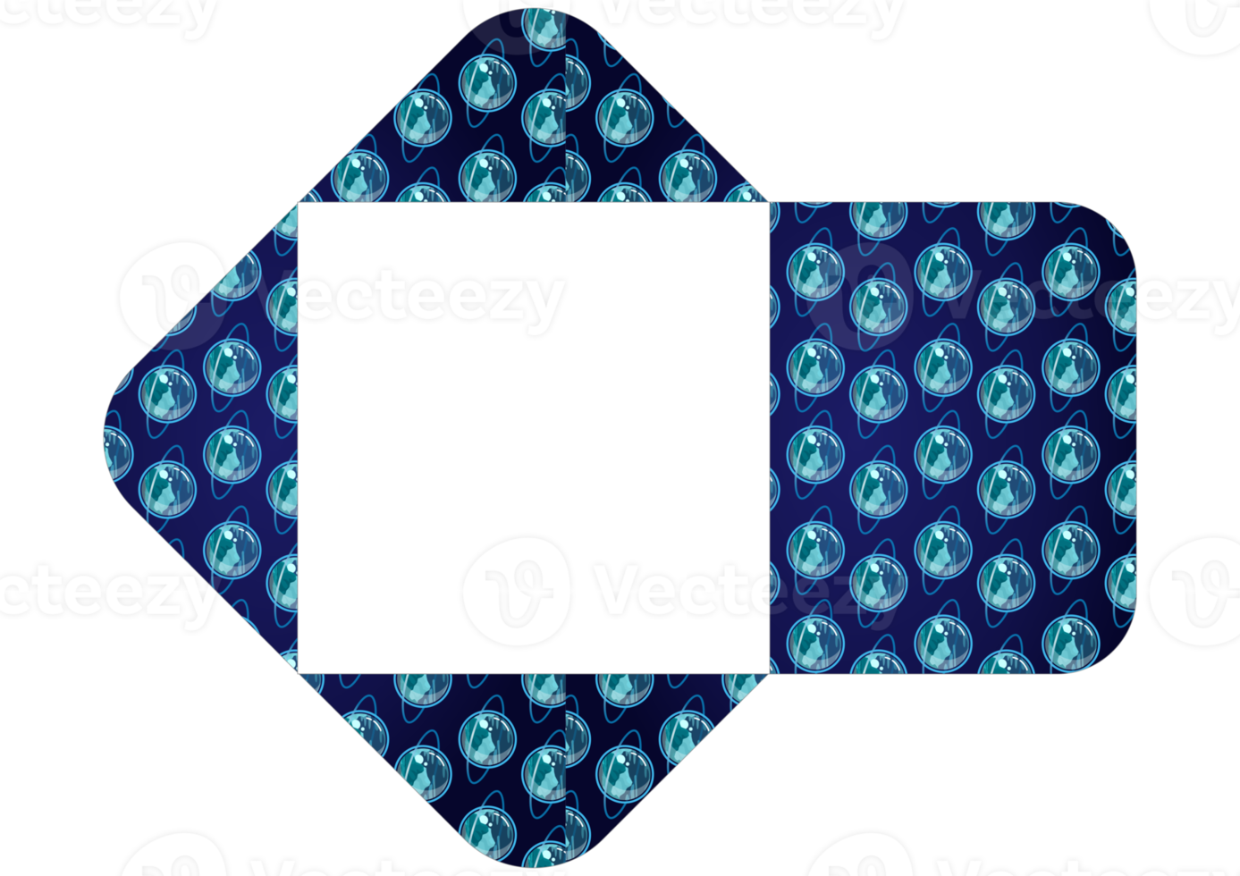 Envelope Design with Space Theme png